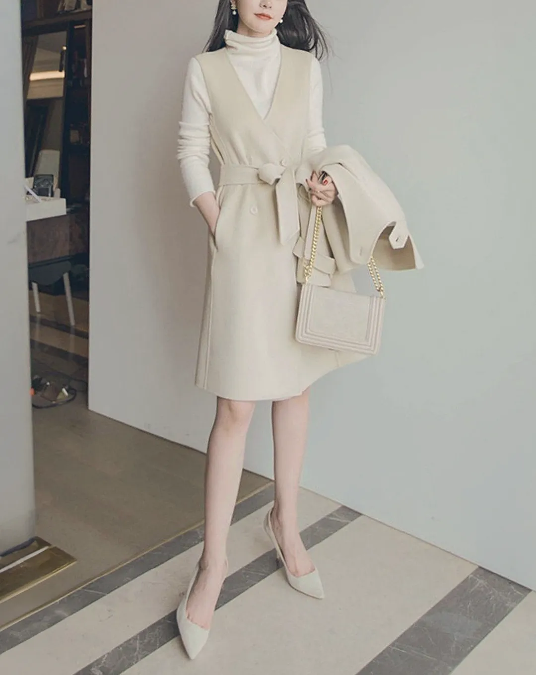 ♀Short Coat & Gilet Dress