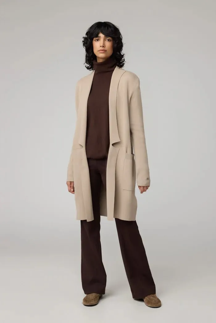 SOIA&KYO BENELA - Mid-Thigh-length Sustainable Coatigan With Lapels