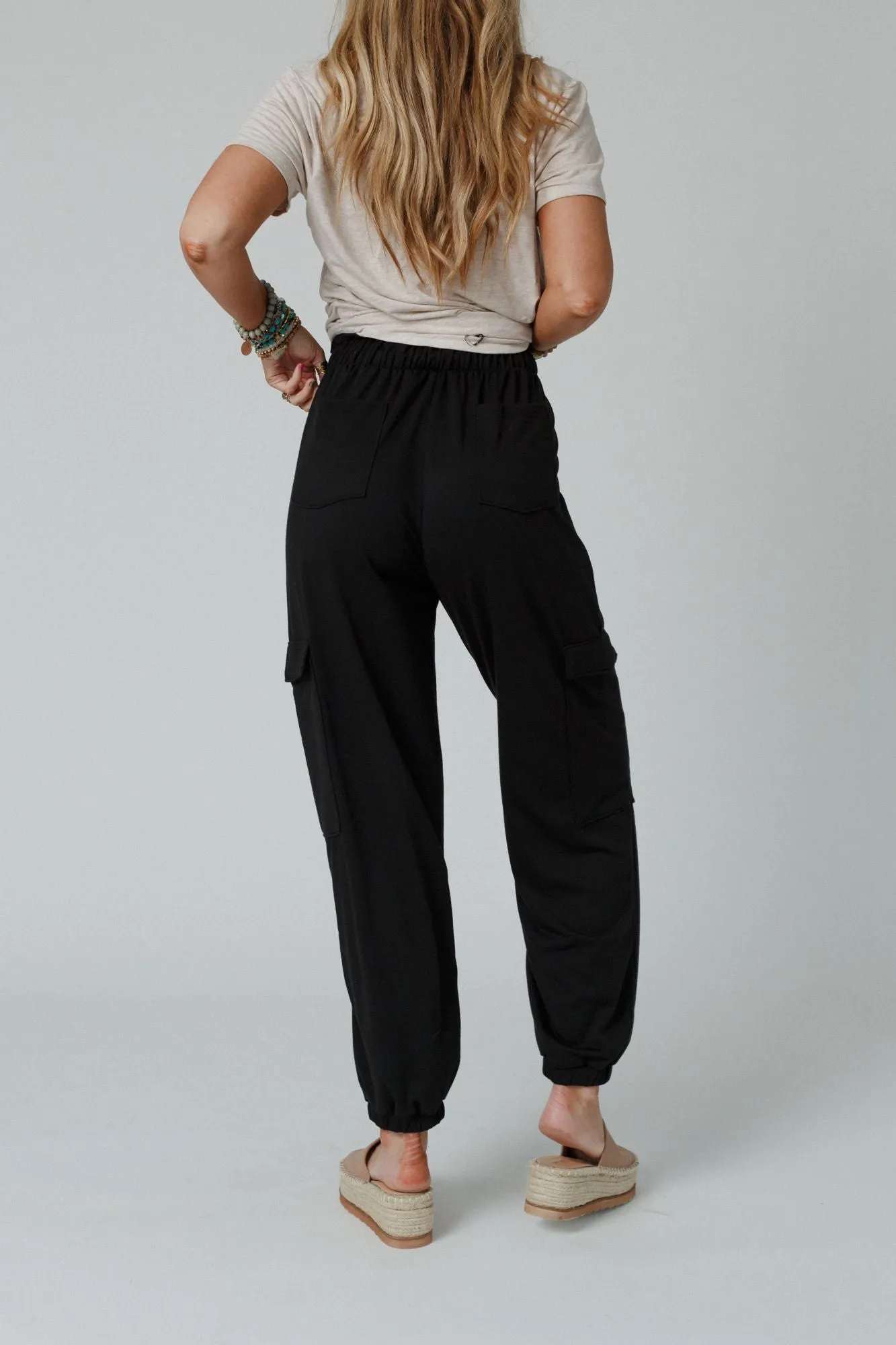 The Nest Easy Mornings Cinched Pants - Black