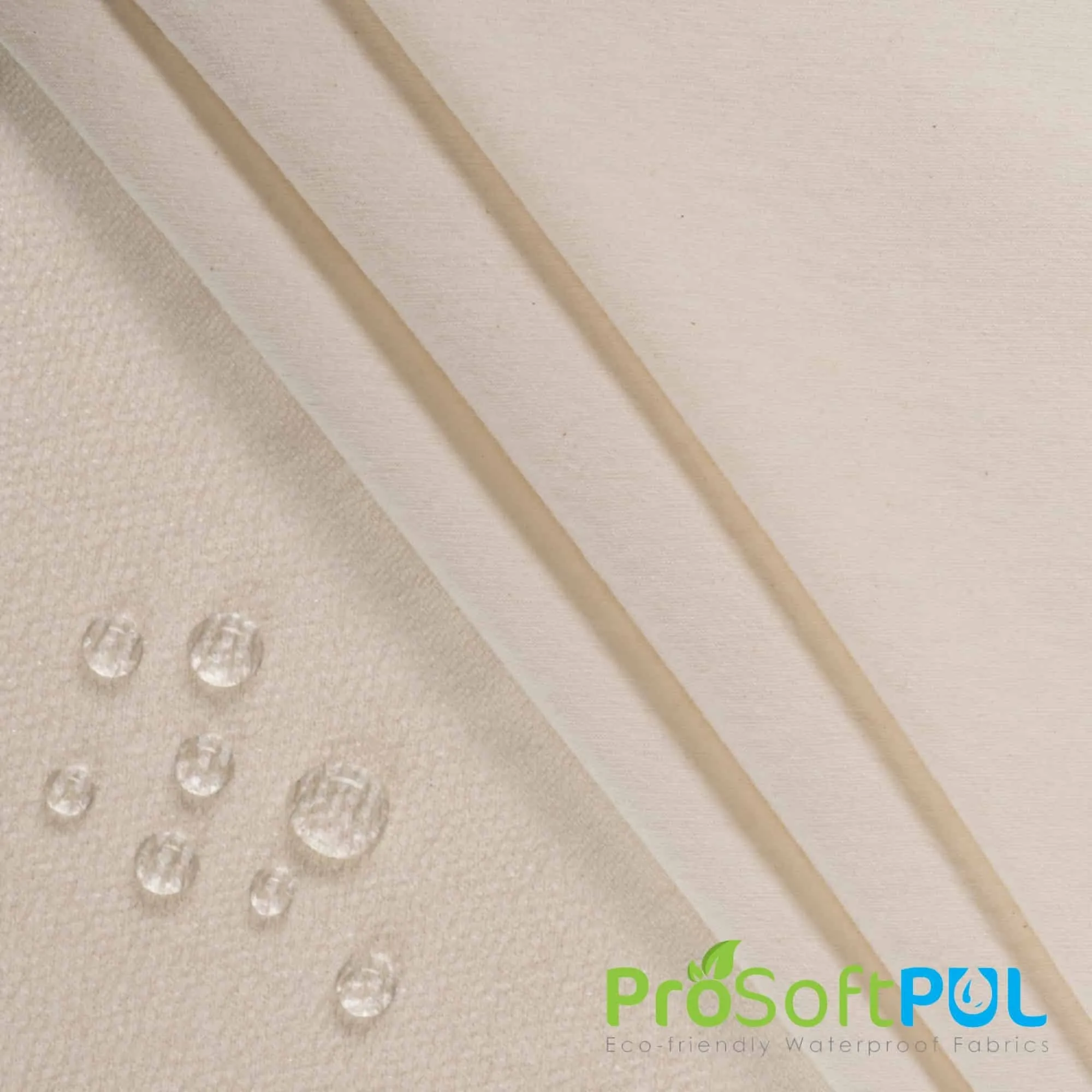 V2 ProSoft® Stretch-FIT Organic Cotton Jersey LITE Waterproof ECO-PUL™ Silver Fabric (W-638)