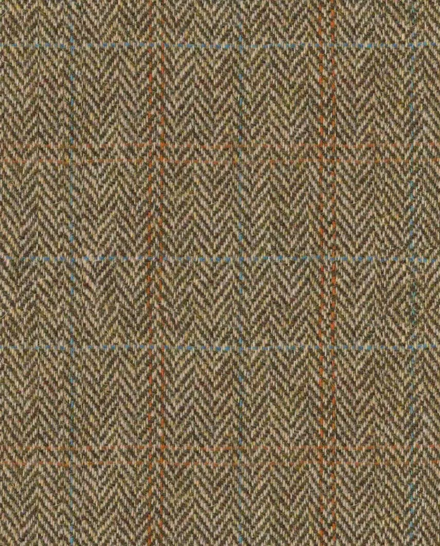 Wales tweed vest, Harris Tweed, sand herringbone