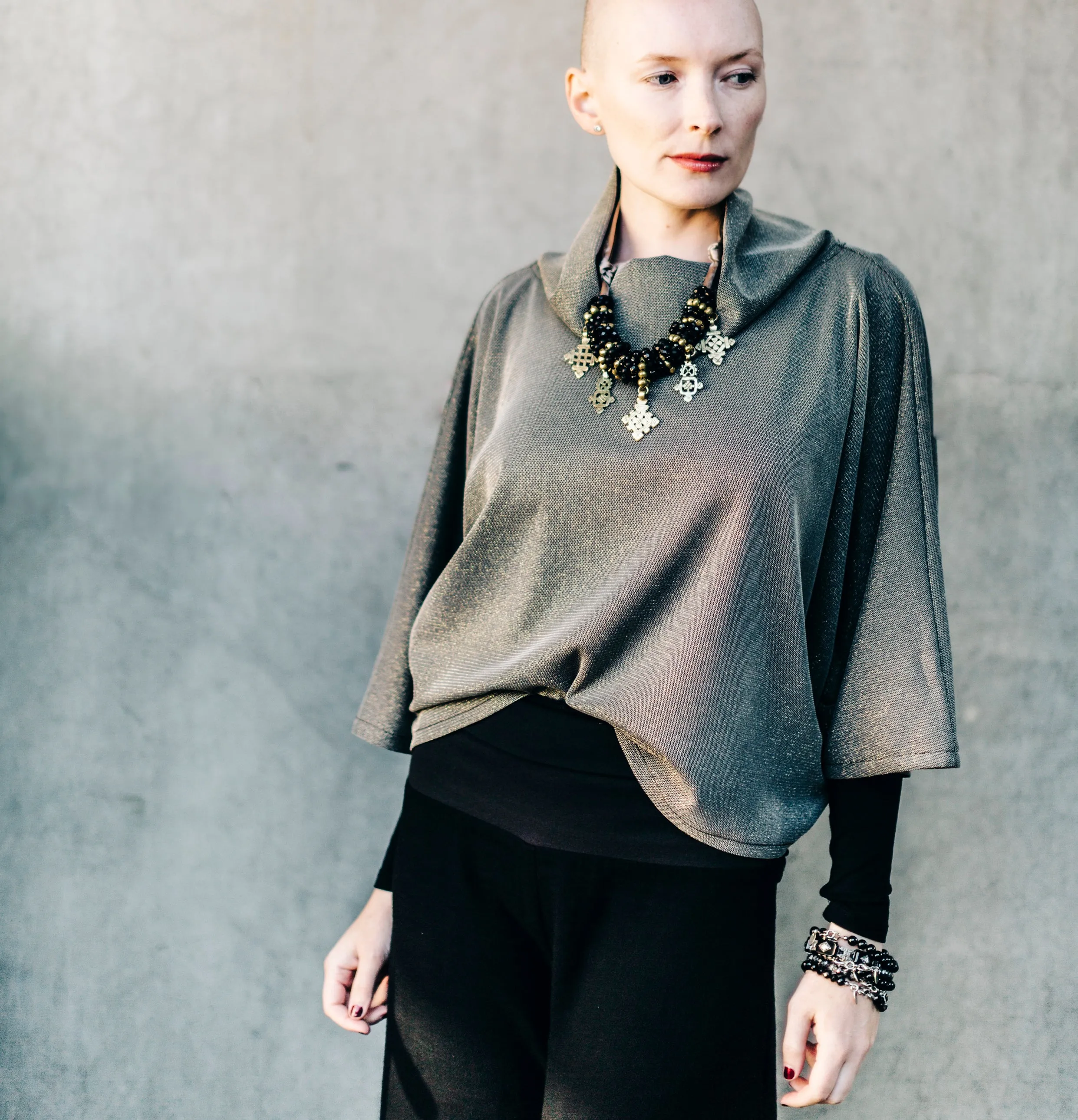 Whisper Top - Gold sparkle