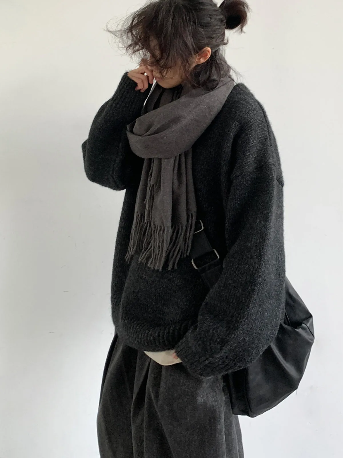 WLS Retro Loose Cardigan Sweater