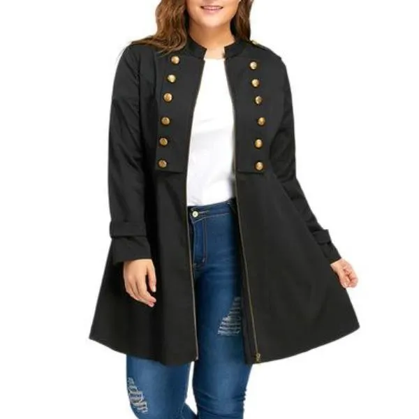 Women Flare Long Cardigan (Plus Size)