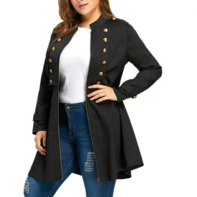Women Flare Long Cardigan (Plus Size)