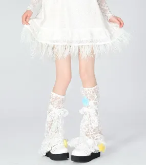 Y2k lace stars leg warmers