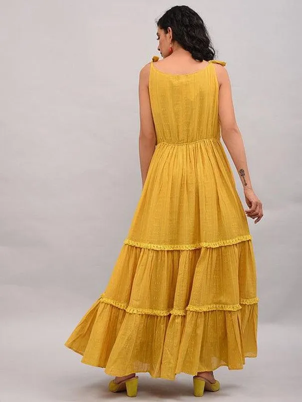 Yellow Cotton Maxi Dress