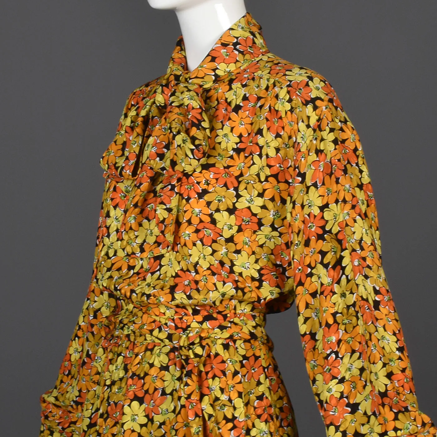 Yves Saint Laurent Rive Gauche Silk Separates in a Daisy Print