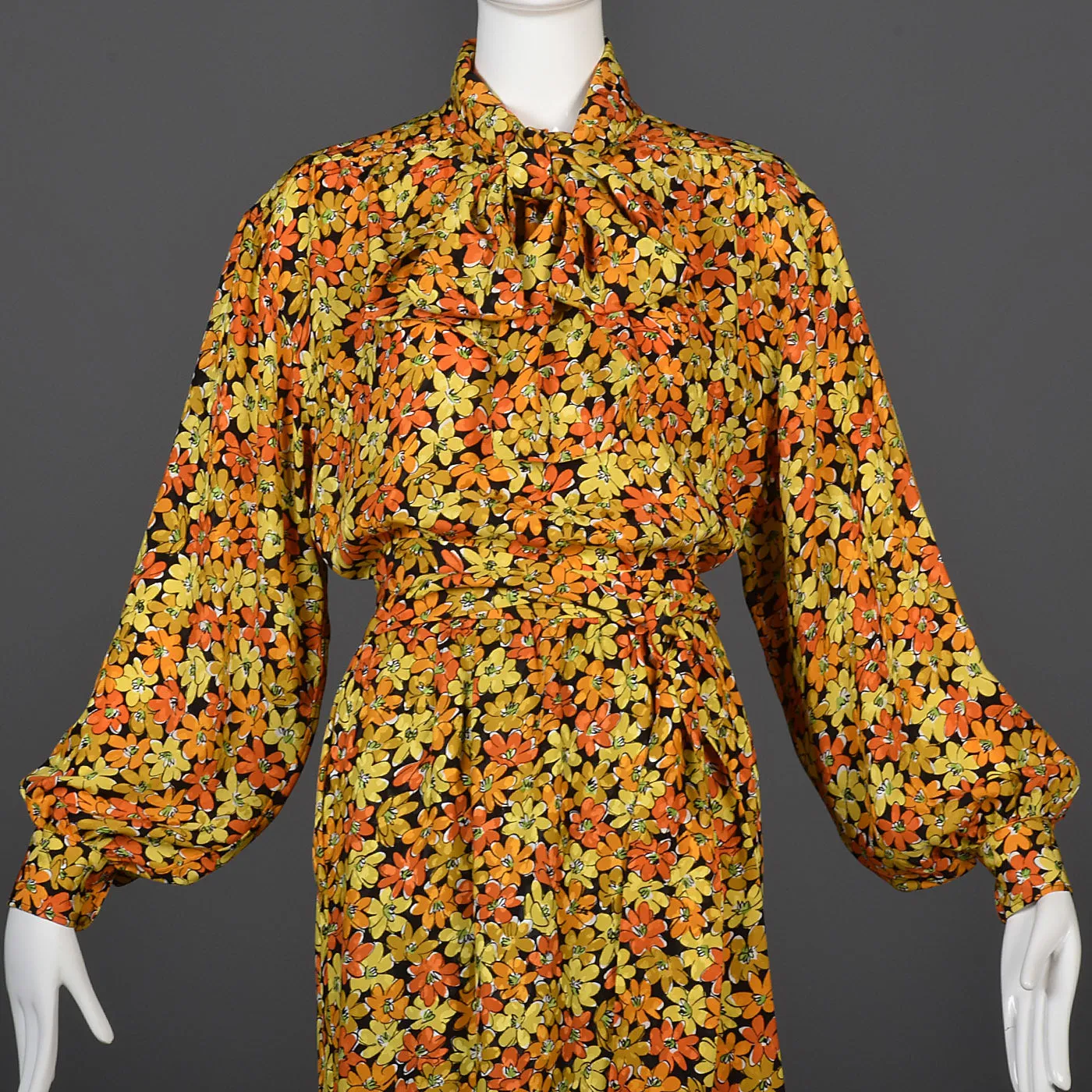 Yves Saint Laurent Rive Gauche Silk Separates in a Daisy Print